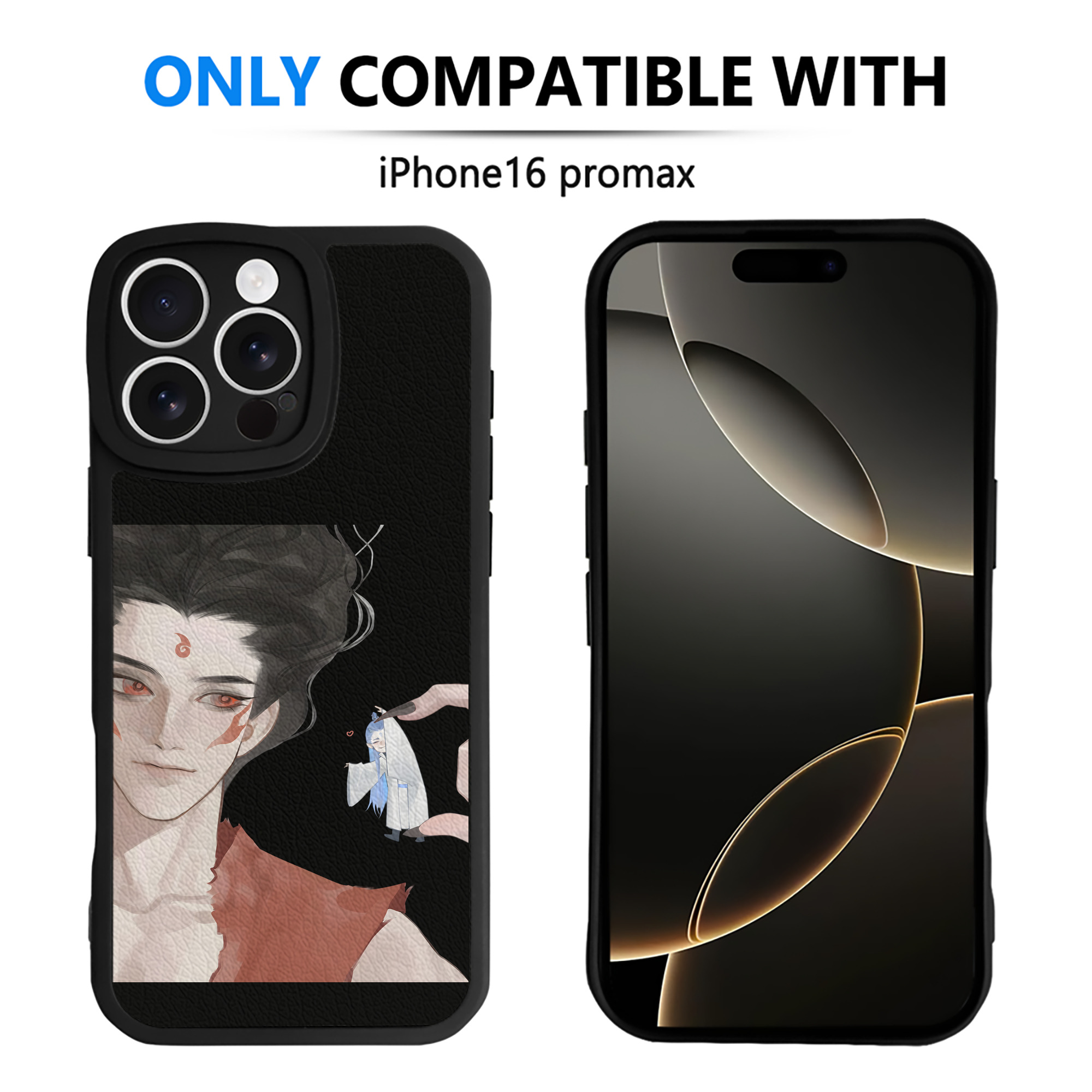 （画像用） Ne Zha 2 ナタ 魔童の大暴れ 【iPhone 16シリーズ対応】シリコンスマホケース（レザー調） 材質：シリコン